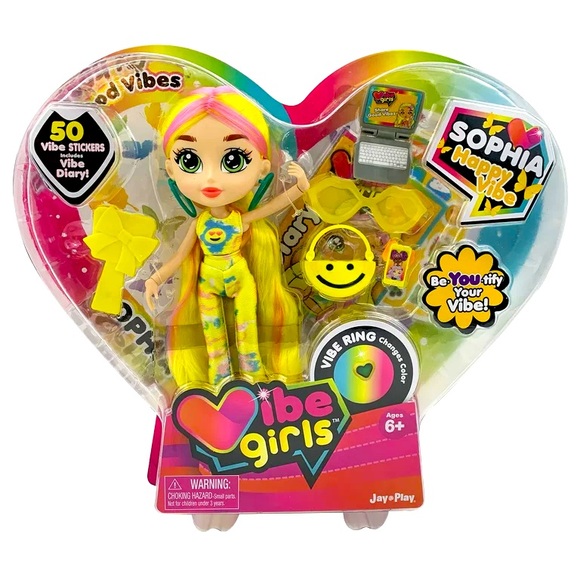 🆕 Vibe Girls 8 Inch Sophia Happy Vibe Doll & Accessories - Picture 1 of 9